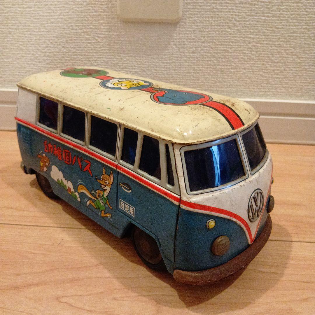 ブリキ ワーゲン 幼稚園バス 約23cm