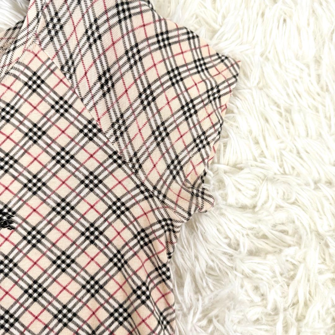 バーバリーブルーレーベル カットソー ノバチェック ホースロゴ Mサイズ