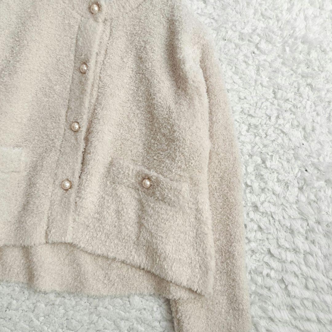 【STORY×UNFILO】アンフィーロ シャギーニット カーディガン XL