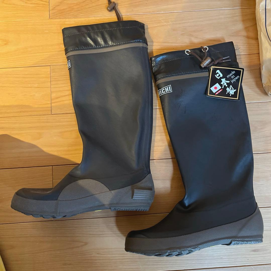 新品未使用　第一ゴム　パッカブル長靴　ブラウン　M