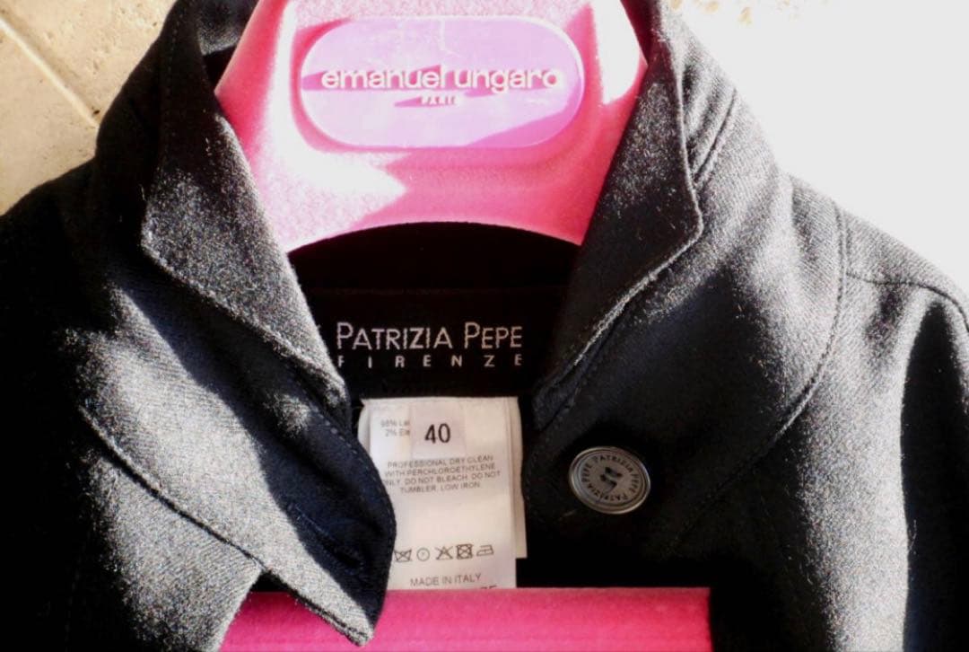 美品　くびれ　ウエスト美形　膝丈　ワンピース　M パトリッツァぺぺ　イタリア製