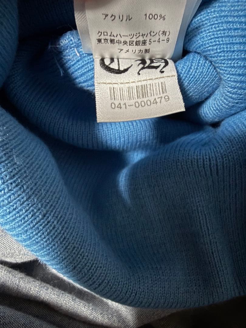 新品 CHROME HEARTS クロムハーツ 新作ニット帽 ブルー