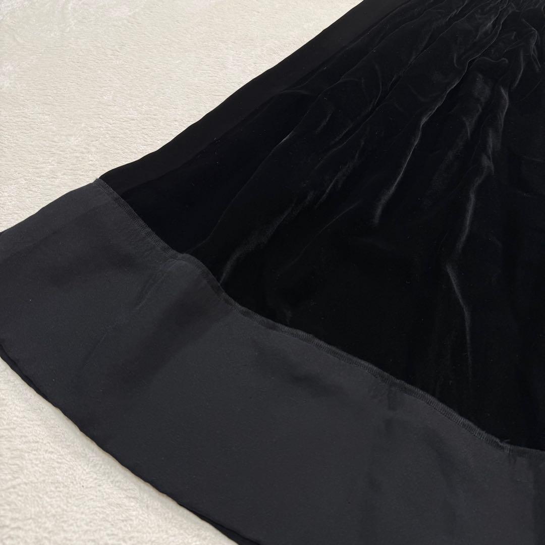 COMME des GARÇONS コムコム 切替 ベロア スカート