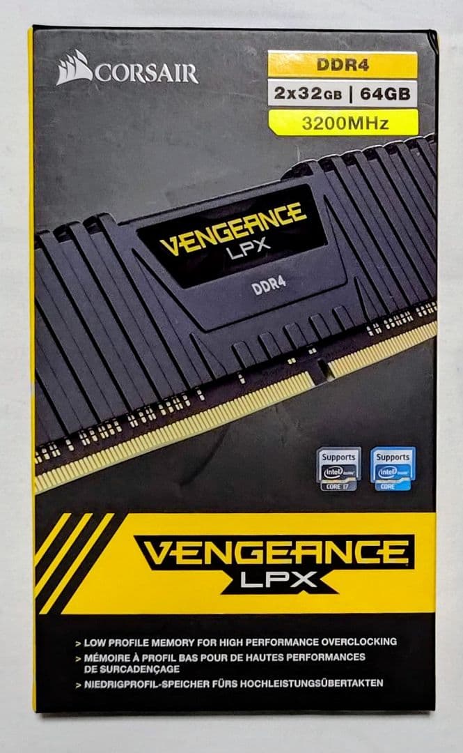 メモリー Corsair Vengeance LPX DDR4 64GB 3200MHz