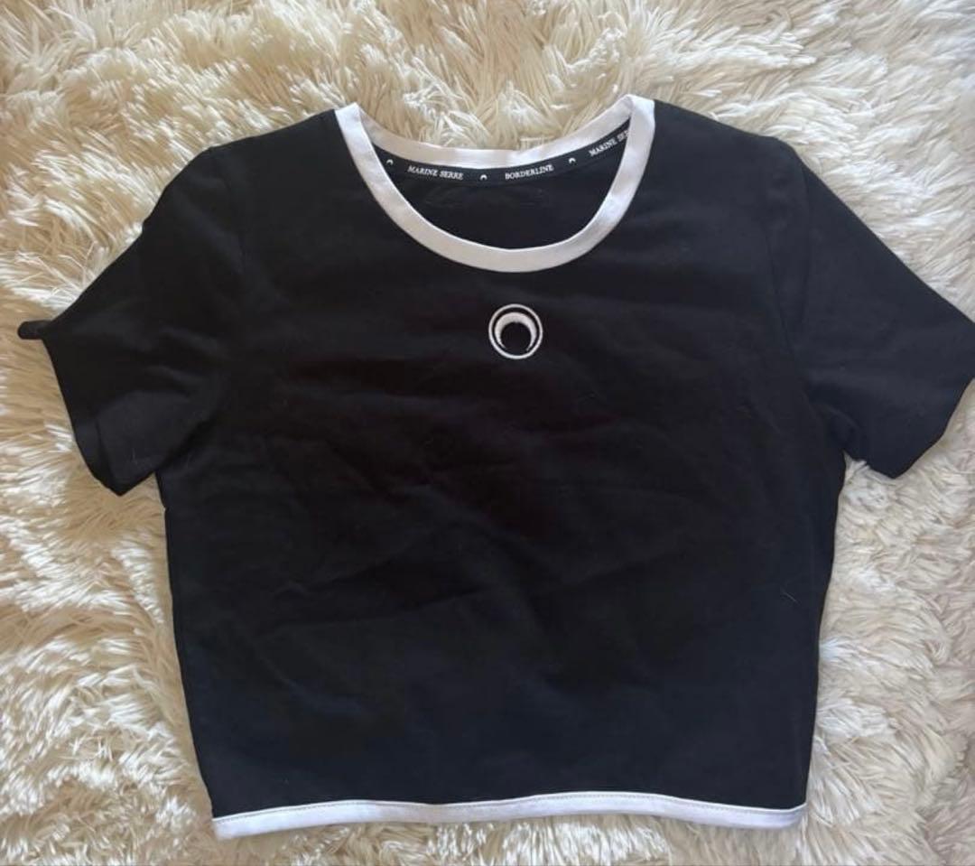 MARINE SERRE 半袖Tシャツ 黒