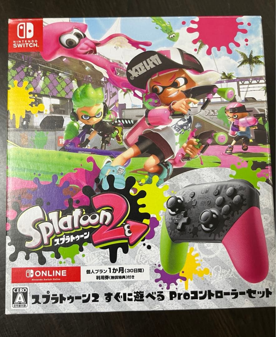 Switch　スプラトゥーン2すぐに遊べるProコントローラーセット