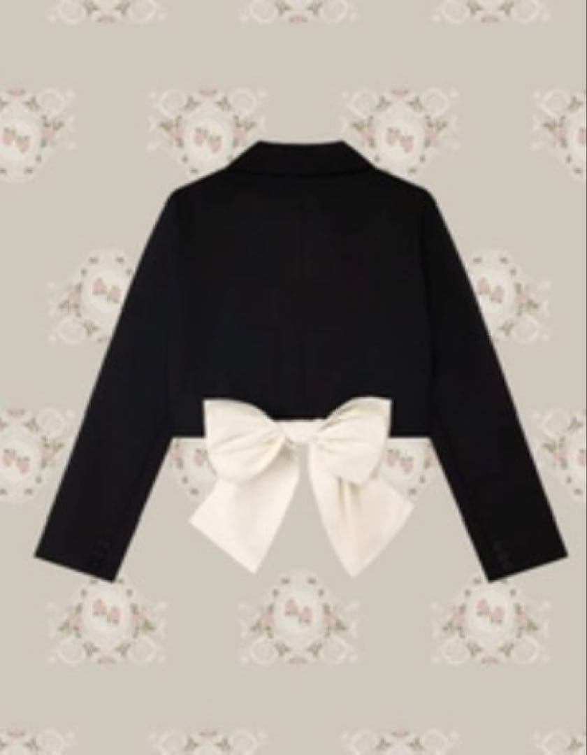 LA POMME petit バックリボンショートジャケット