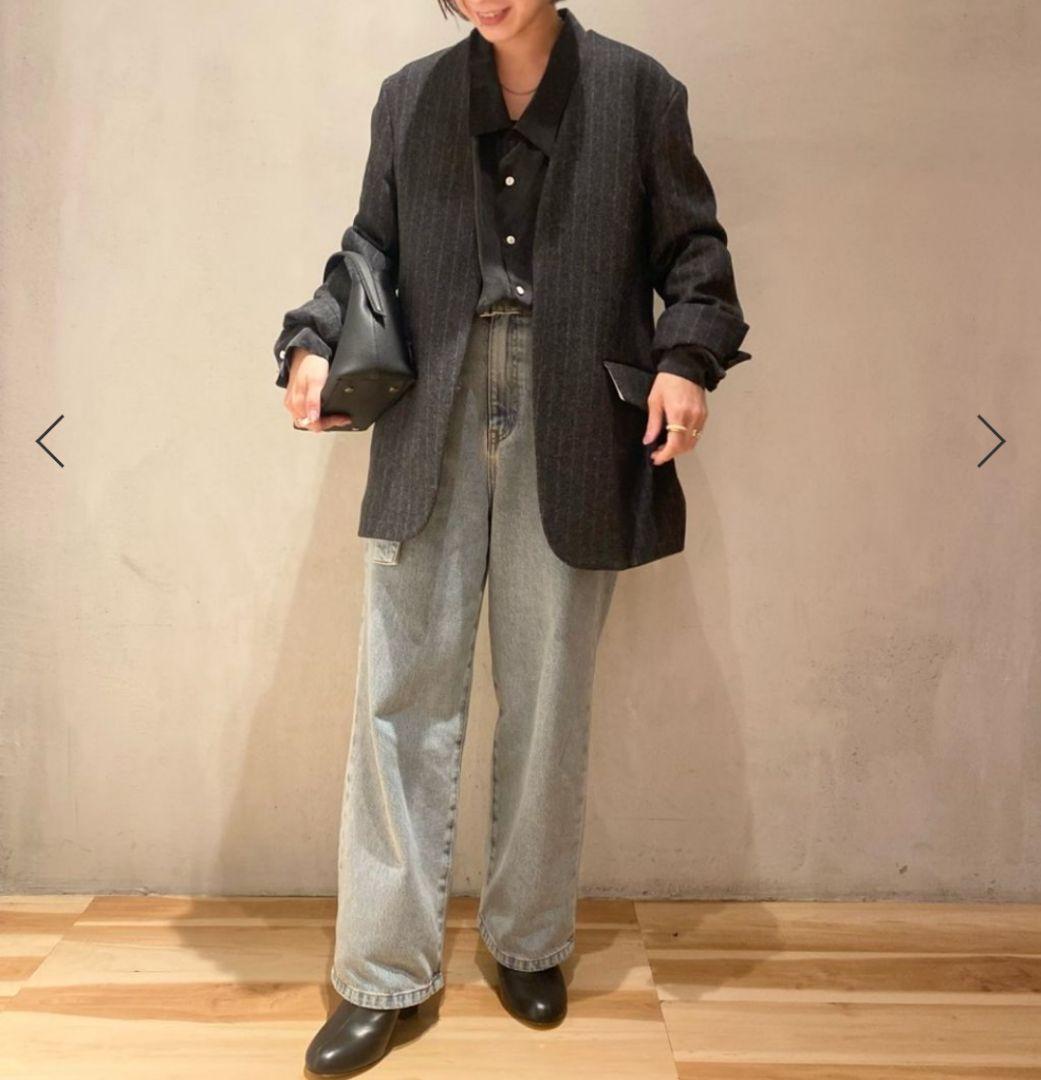 美品 Plage リアムプラージュ デニム ジーンズ ワイドデニム ストレート