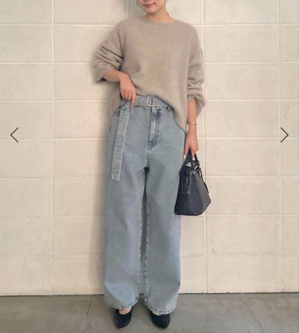 美品 Plage リアムプラージュ デニム ジーンズ ワイドデニム ストレート