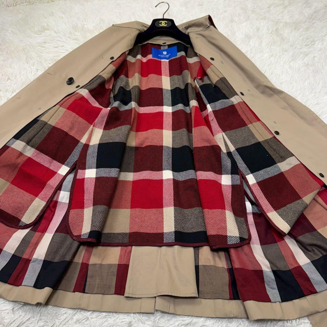 ブルーレーベルクレストブリッジ トレンチコート ライナー付き ハニーベージュ M