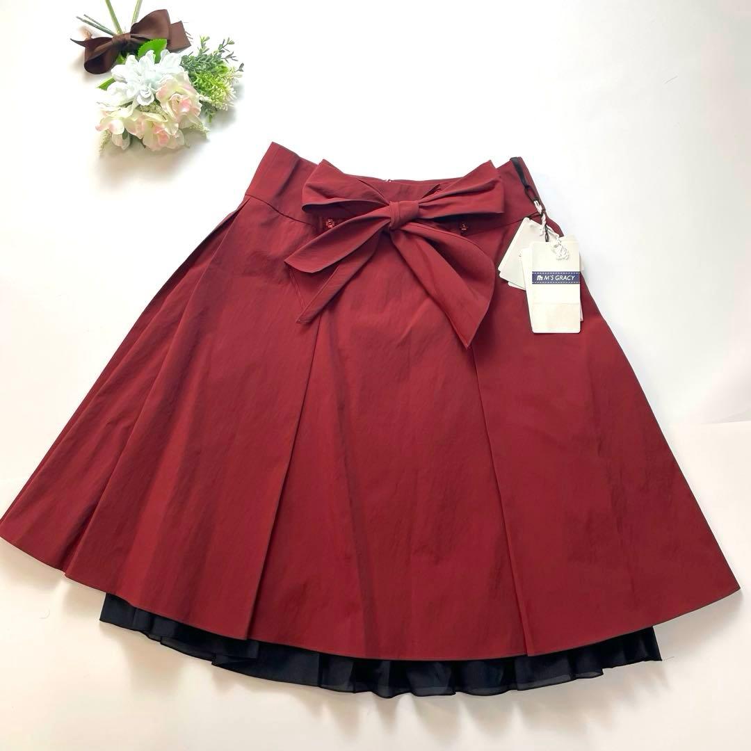 ゆ*き様 タグ付き✨エムズグレイシー ワンピース セットアップ カメリア リボン