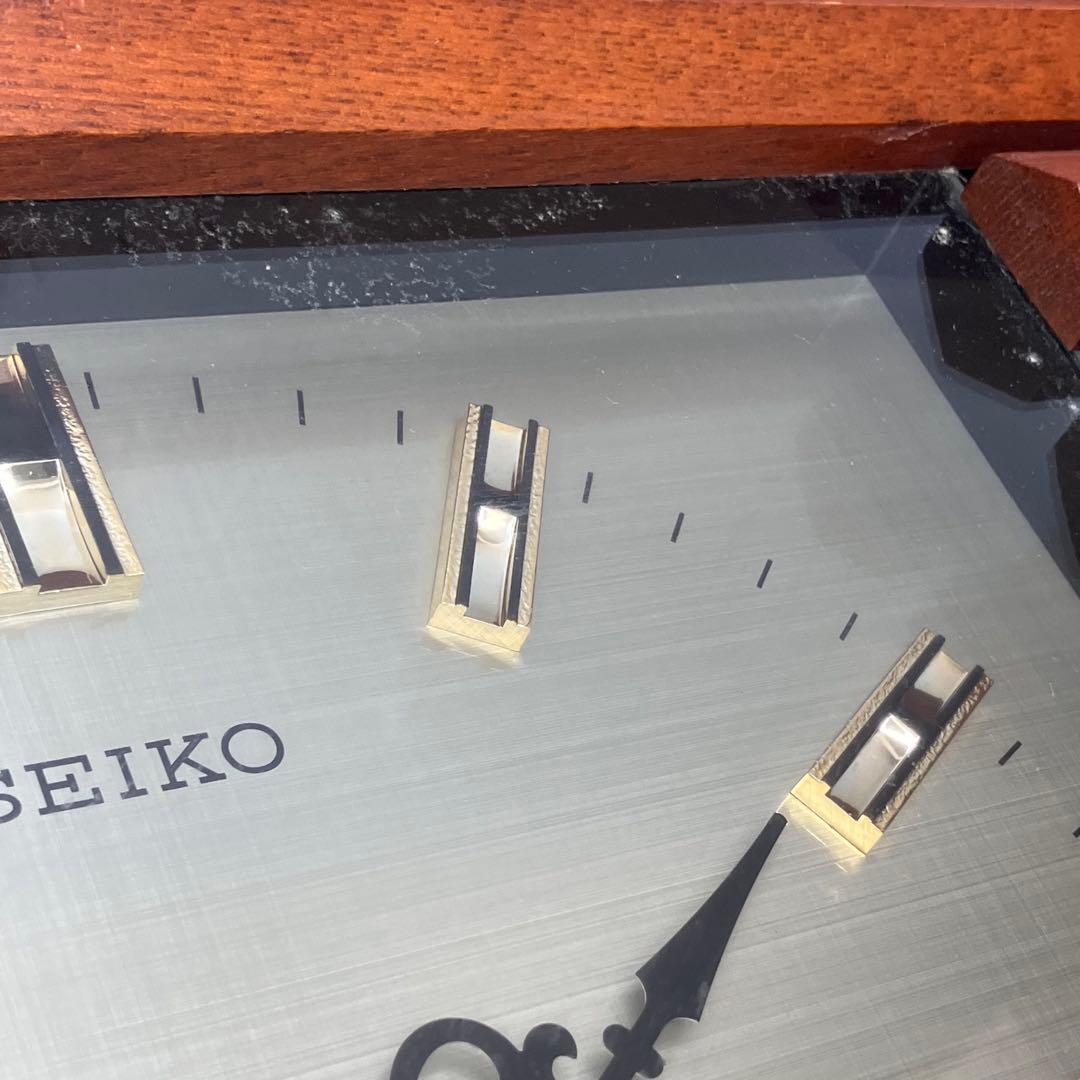 【希少/動作品】SEIKO セイコー 掛け時計 QA402B 木製 昭和レトロ