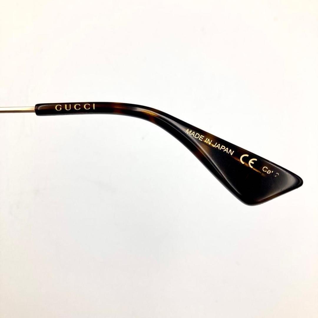 GUCCI サングラス GG0227S レッド ラメ GG ロゴ 鉢 ケース付き